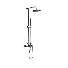 Hotel Custom Luxury Simple Bathroom Shower Room waterfall Massage Stainless Steel Shower Panel Shower Head